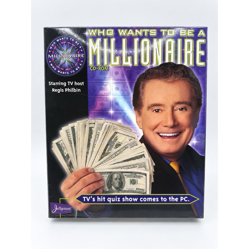 Who Wants To Be A Millionaire CD-ROM PC 1999 Disney Jellyvision Regis Philbin
